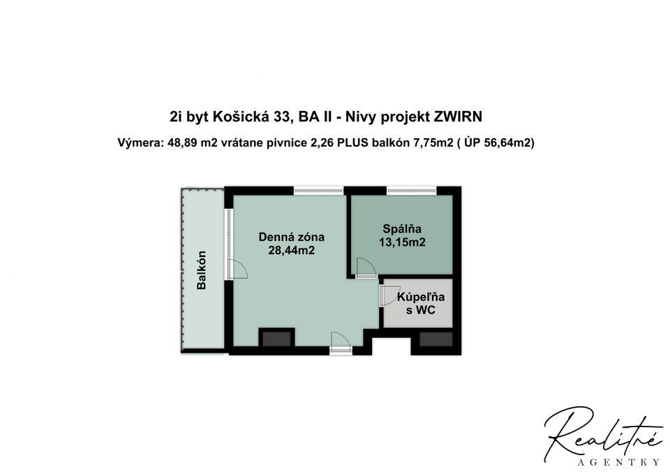 Elegantný 2izb s veľký balkónom a parkovaním, BA II - Nivy