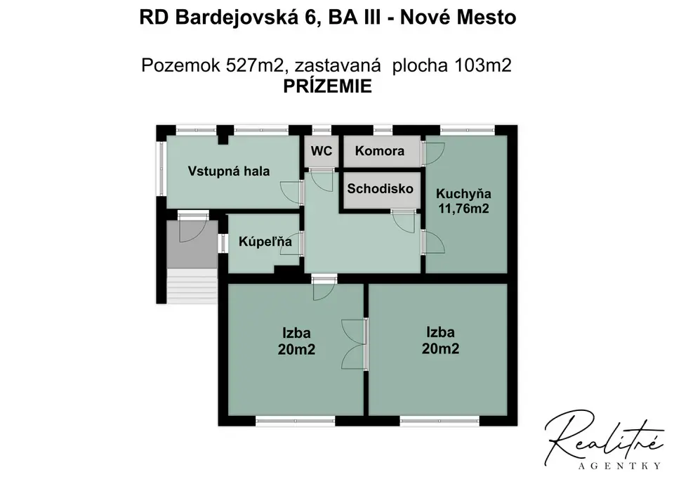 Čisté plátno pre vaše sny: Charizmatický dom z r.1935 pri Bielom Kríži, BA III - Nové Mesto